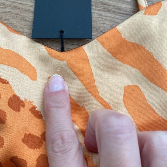 NWT Christian LaCroix Satin Multicolor Animal Print Crop Top Size Large - Picture 5 of 5